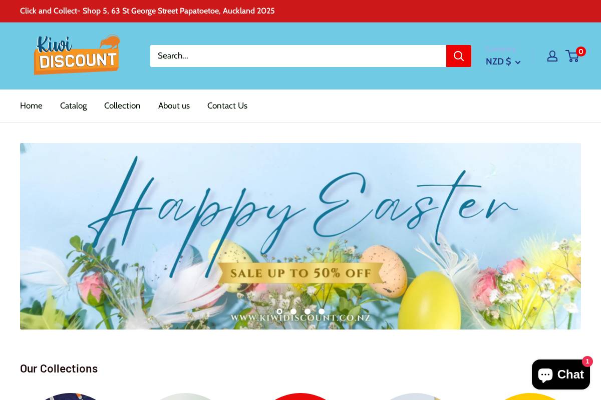 kiwidiscount.co.nz homepage screenshot