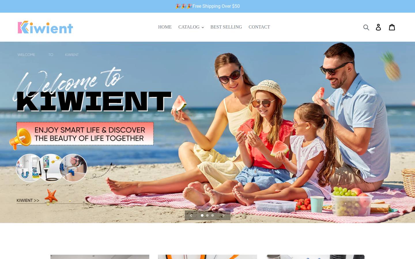 kiwient.com homepage screenshot