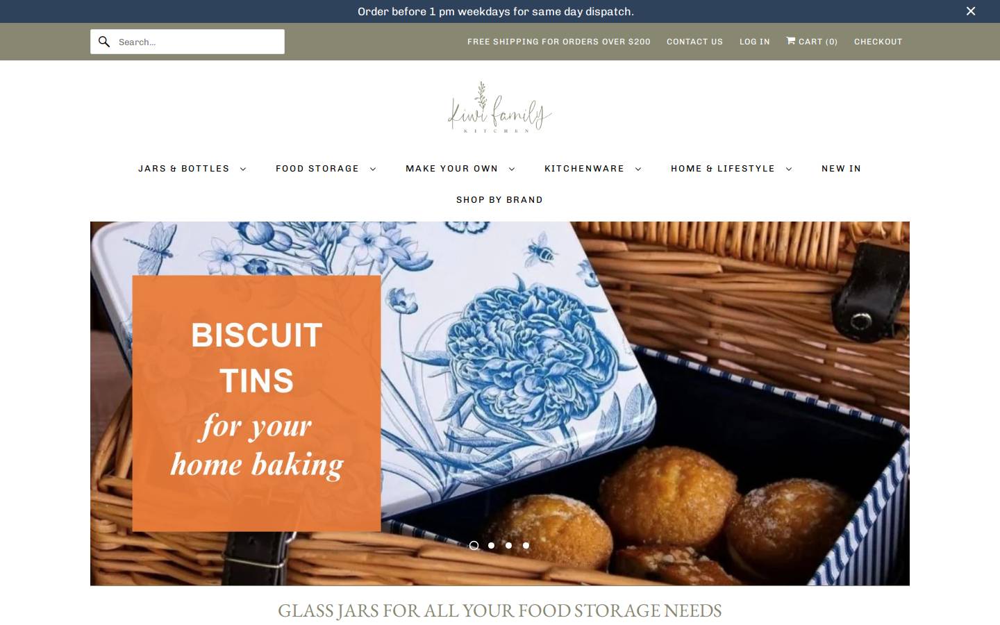 kiwifamilykitchen.co.nz homepage screenshot