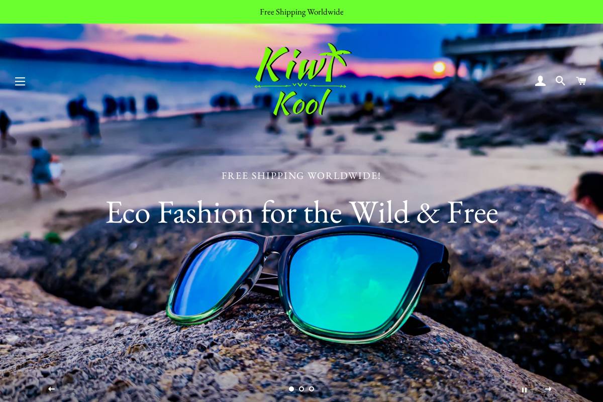 kiwikool.co homepage screenshot