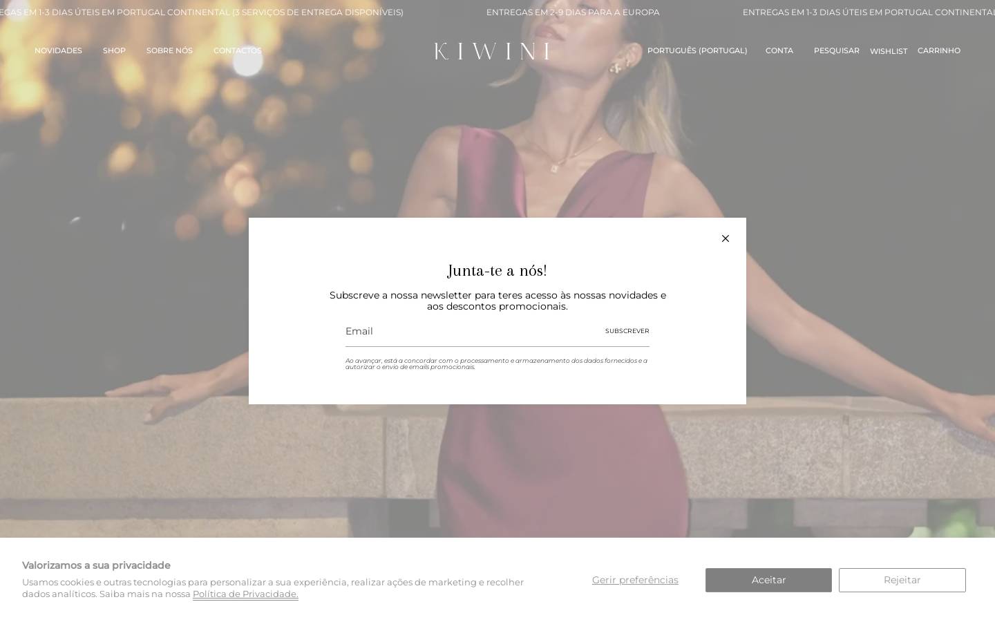 KIWINI THE LABEL homepage screenshot