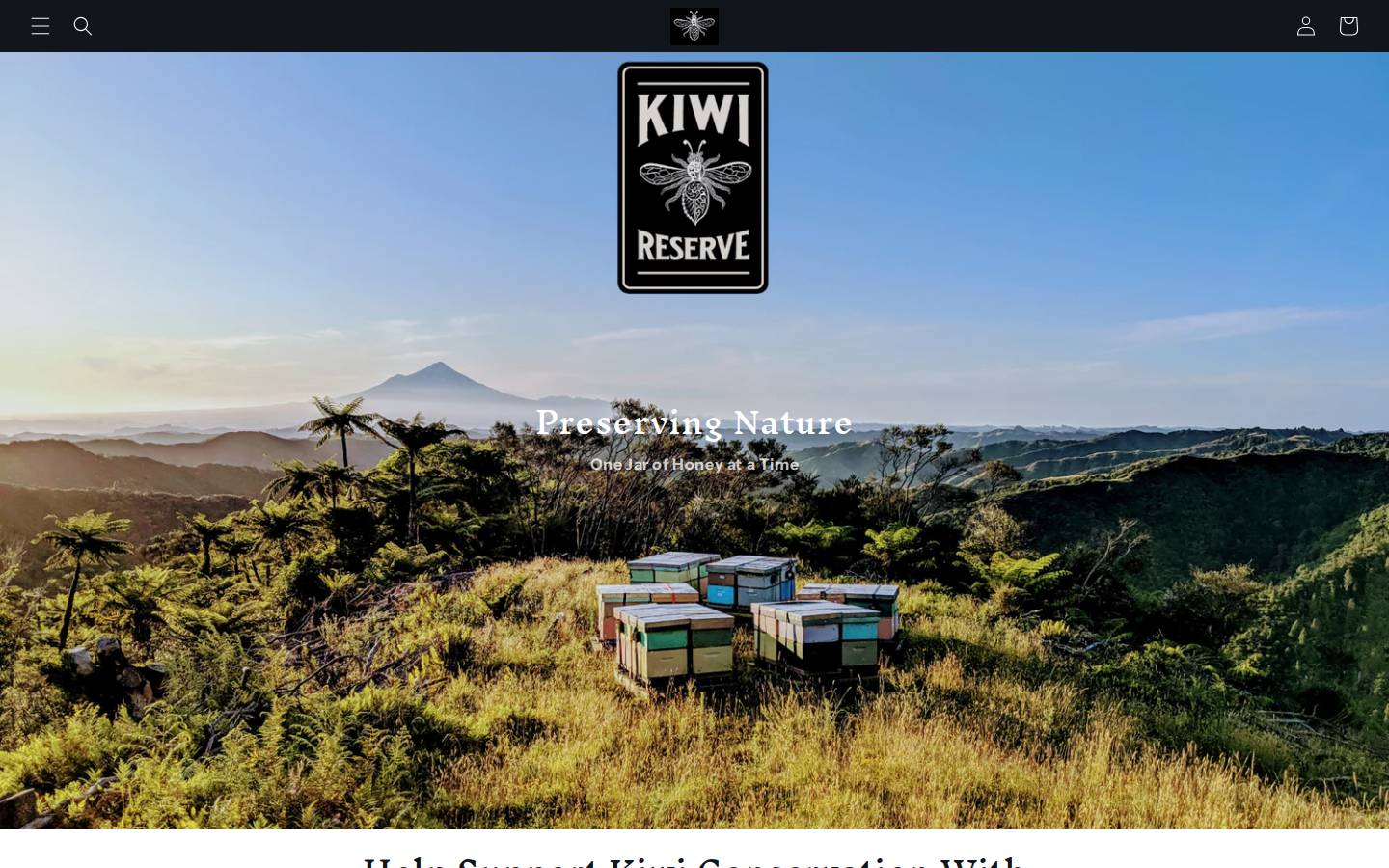kiwireserve.nz homepage screenshot