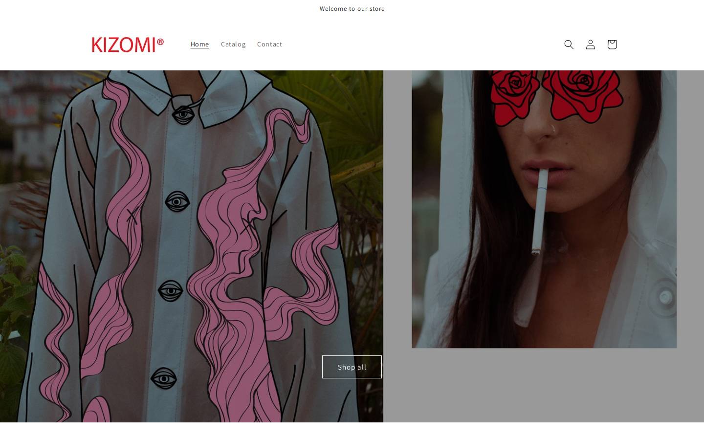 kizomi.com homepage screenshot