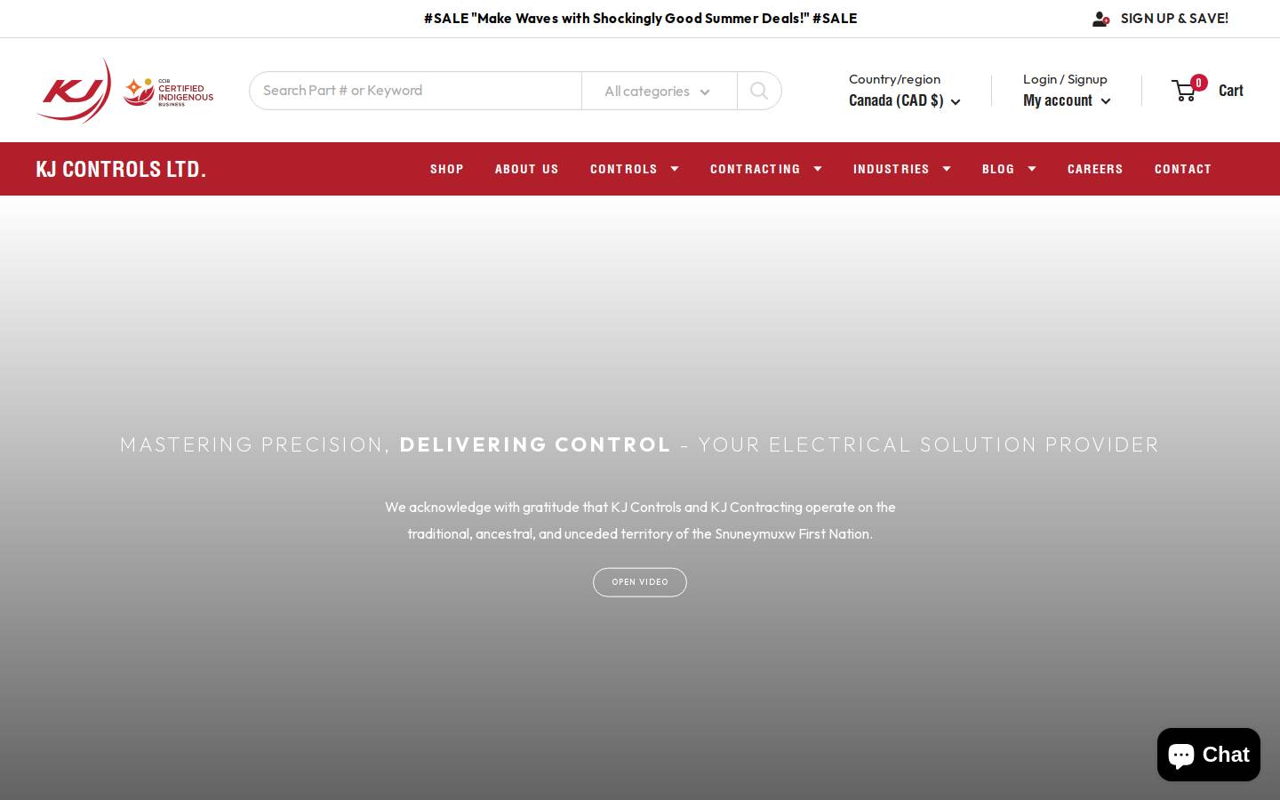 kjcontracting.net homepage screenshot