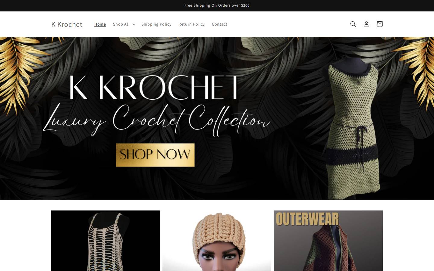 kkrochet.com homepage screenshot