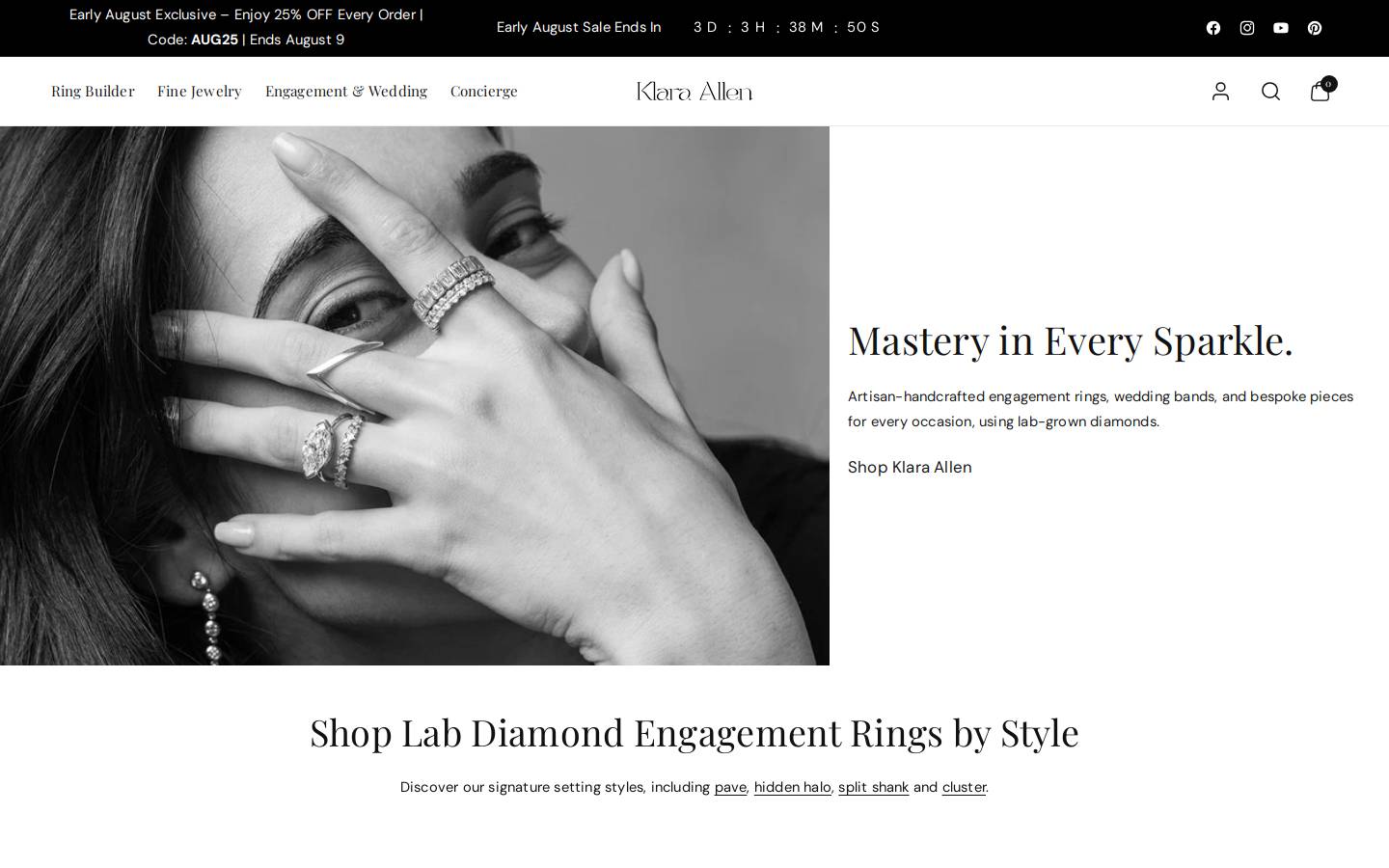 Klara Allen homepage screenshot