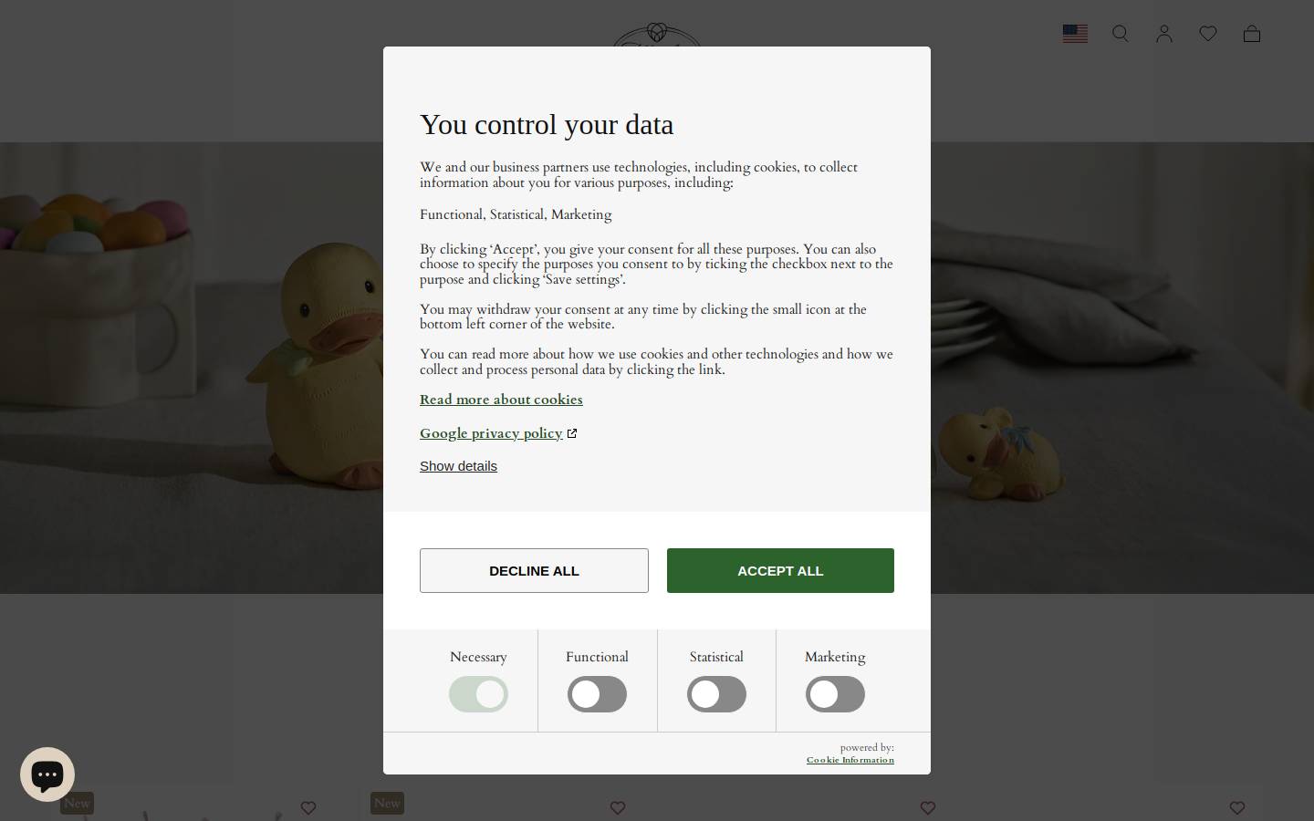 Klarborg.com homepage screenshot