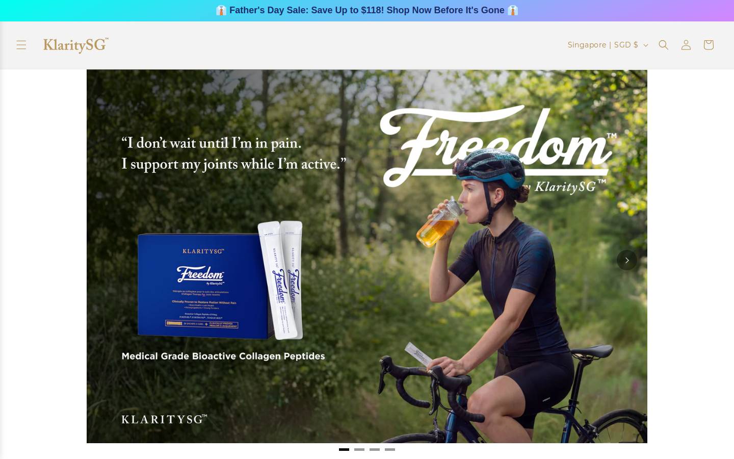 klaritysg.com homepage screenshot