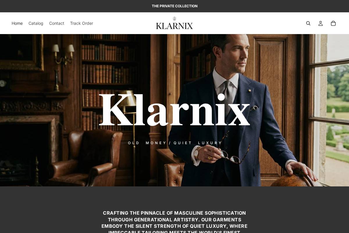 klarnix.shop homepage screenshot
