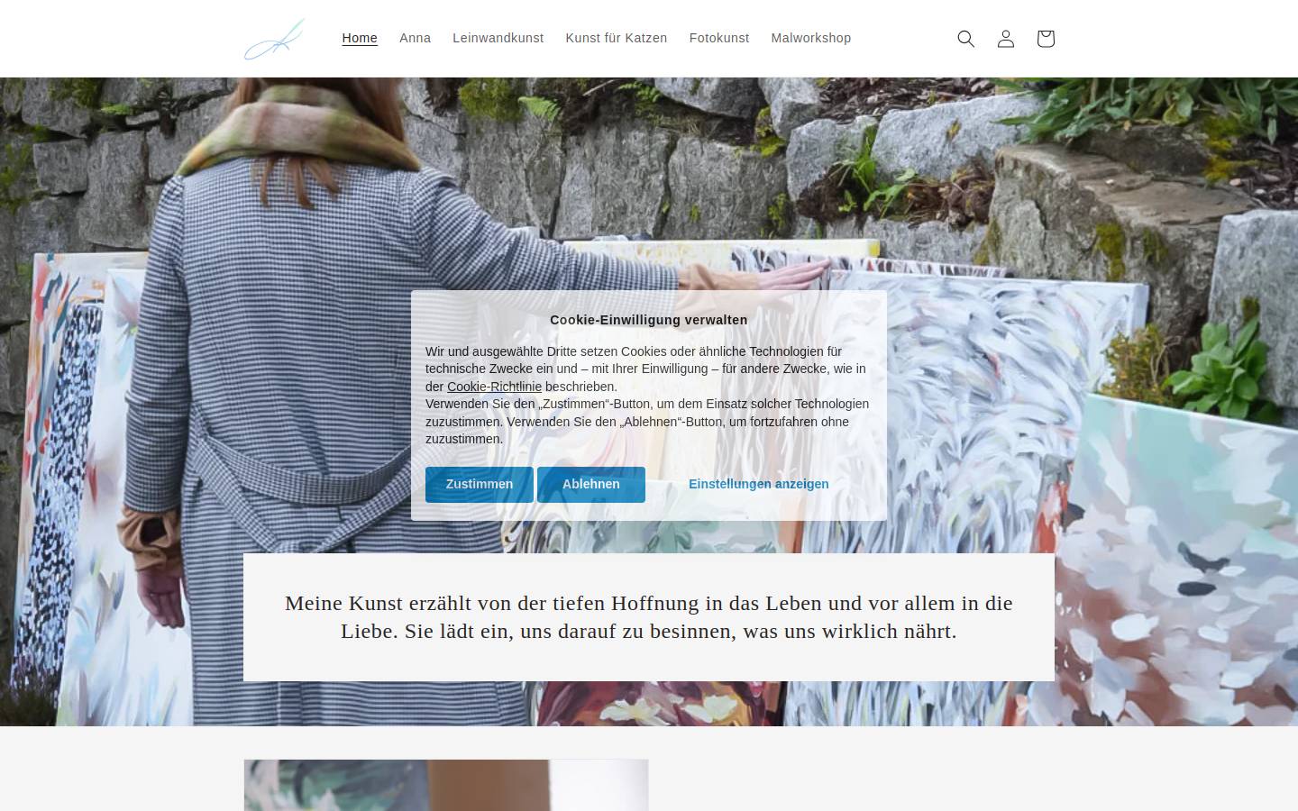 klasing-art.com homepage screenshot