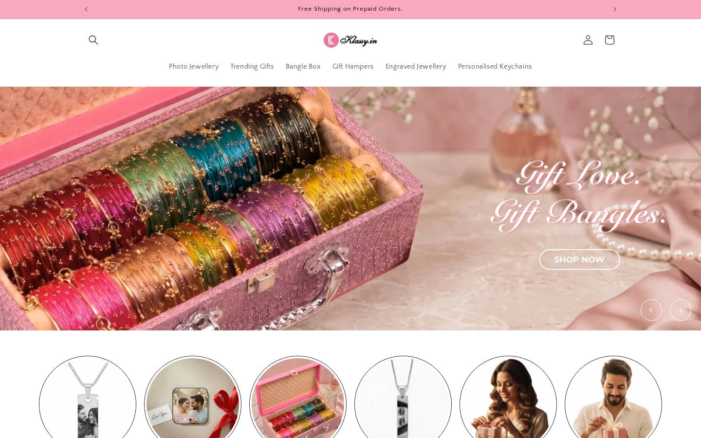 klassy.in homepage screenshot