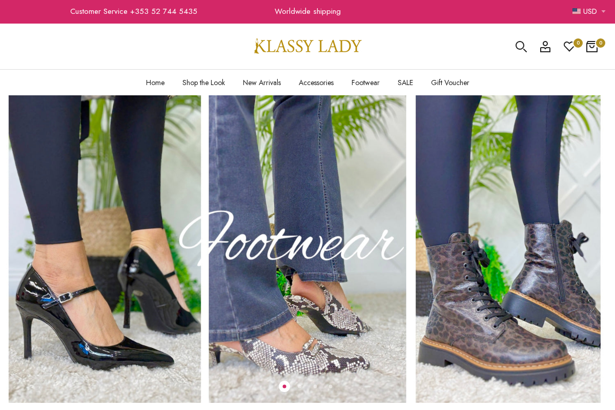 KlassyLadyBoutique homepage screenshot