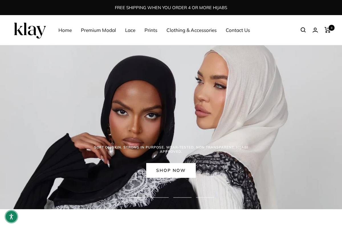 Klay The Label homepage screenshot