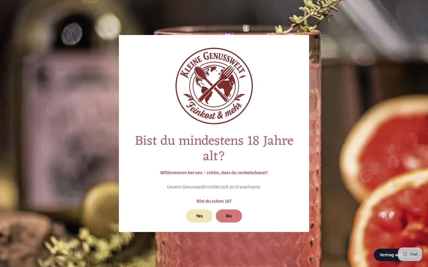 kleine-genusswelt.de homepage screenshot