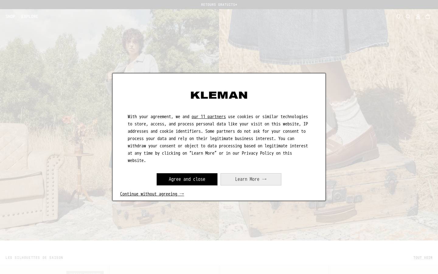 Kleman France homepage screenshot