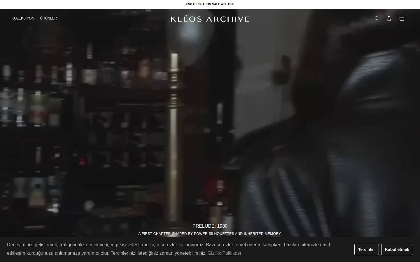 kleosarchive.com homepage screenshot