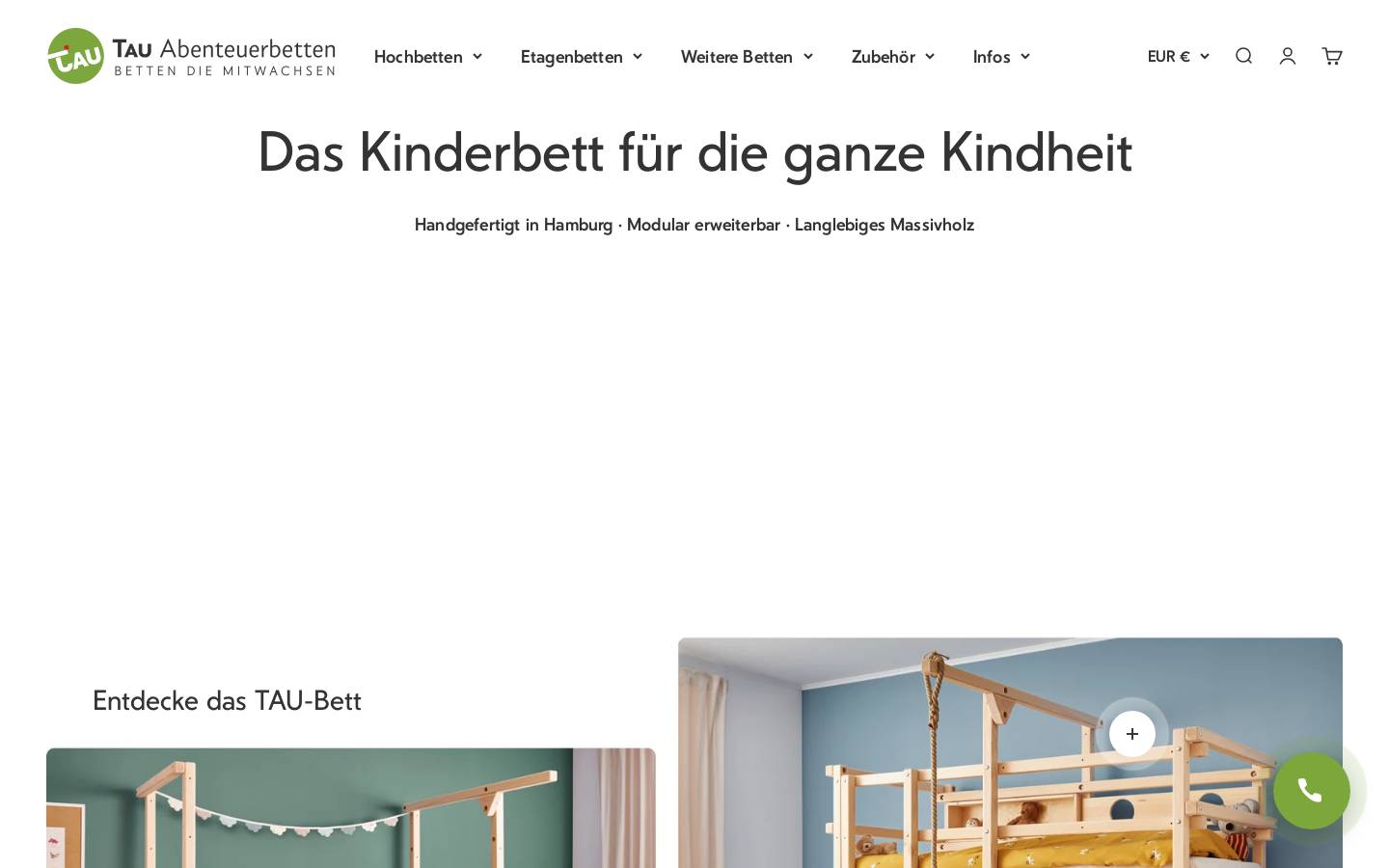 klettertau.de homepage screenshot