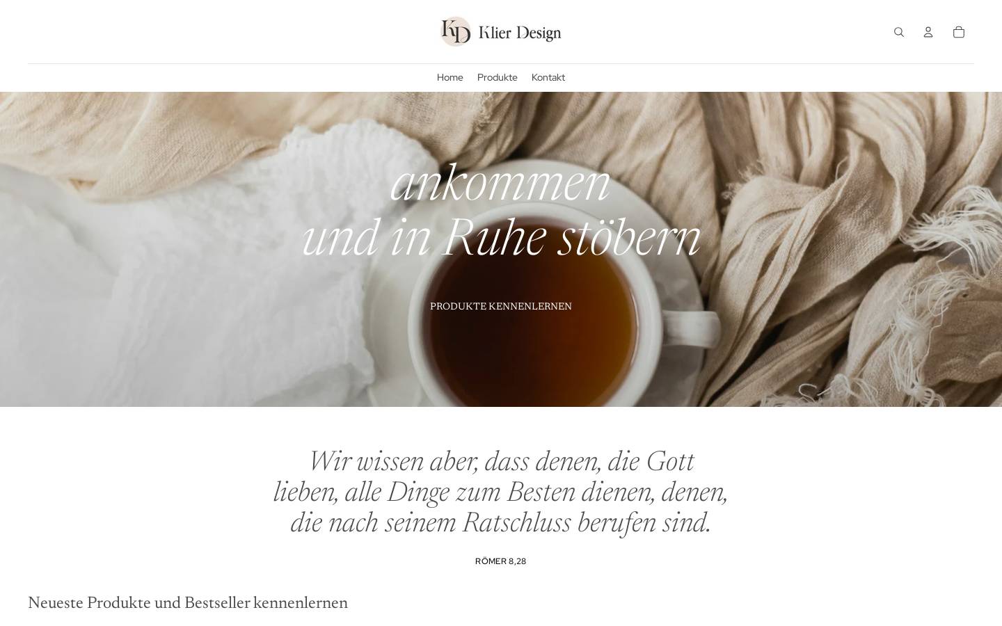 klierdesign.com homepage screenshot