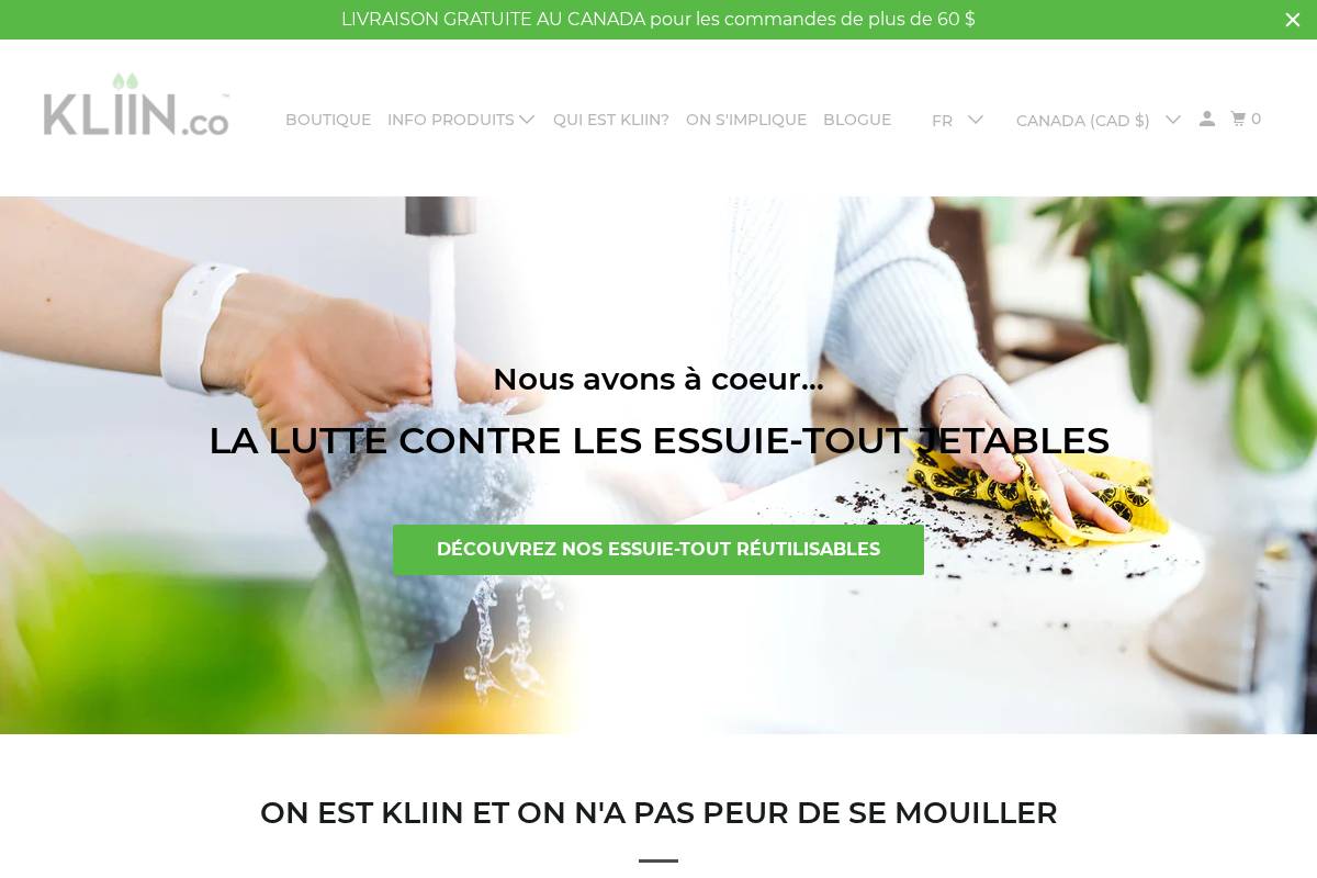 kliin.co homepage screenshot