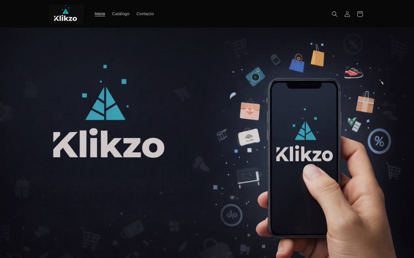 klikzo.shop homepage screenshot