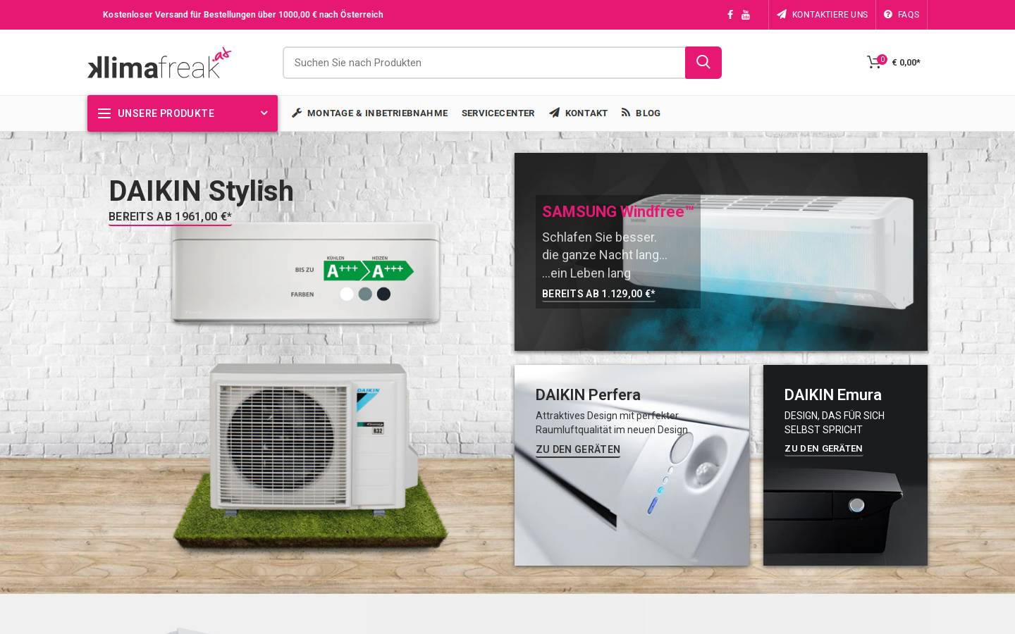 klimafreak.de homepage screenshot