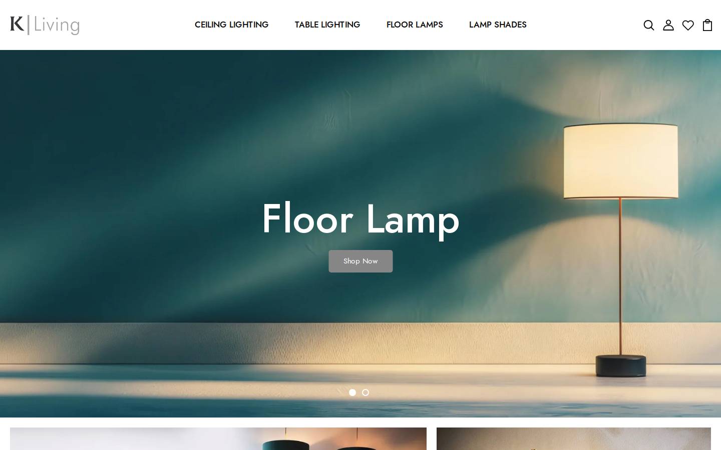 kliving.co.uk homepage screenshot