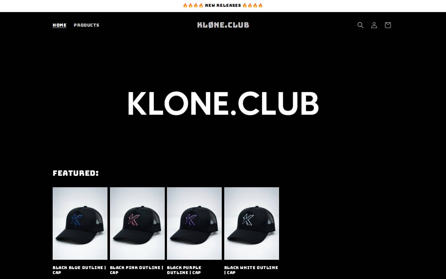 klone.club homepage screenshot