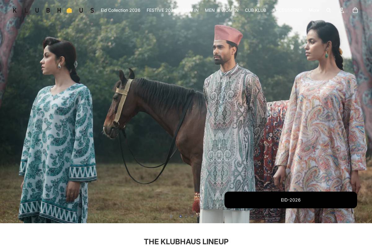 KLUBHAUS LTD homepage screenshot