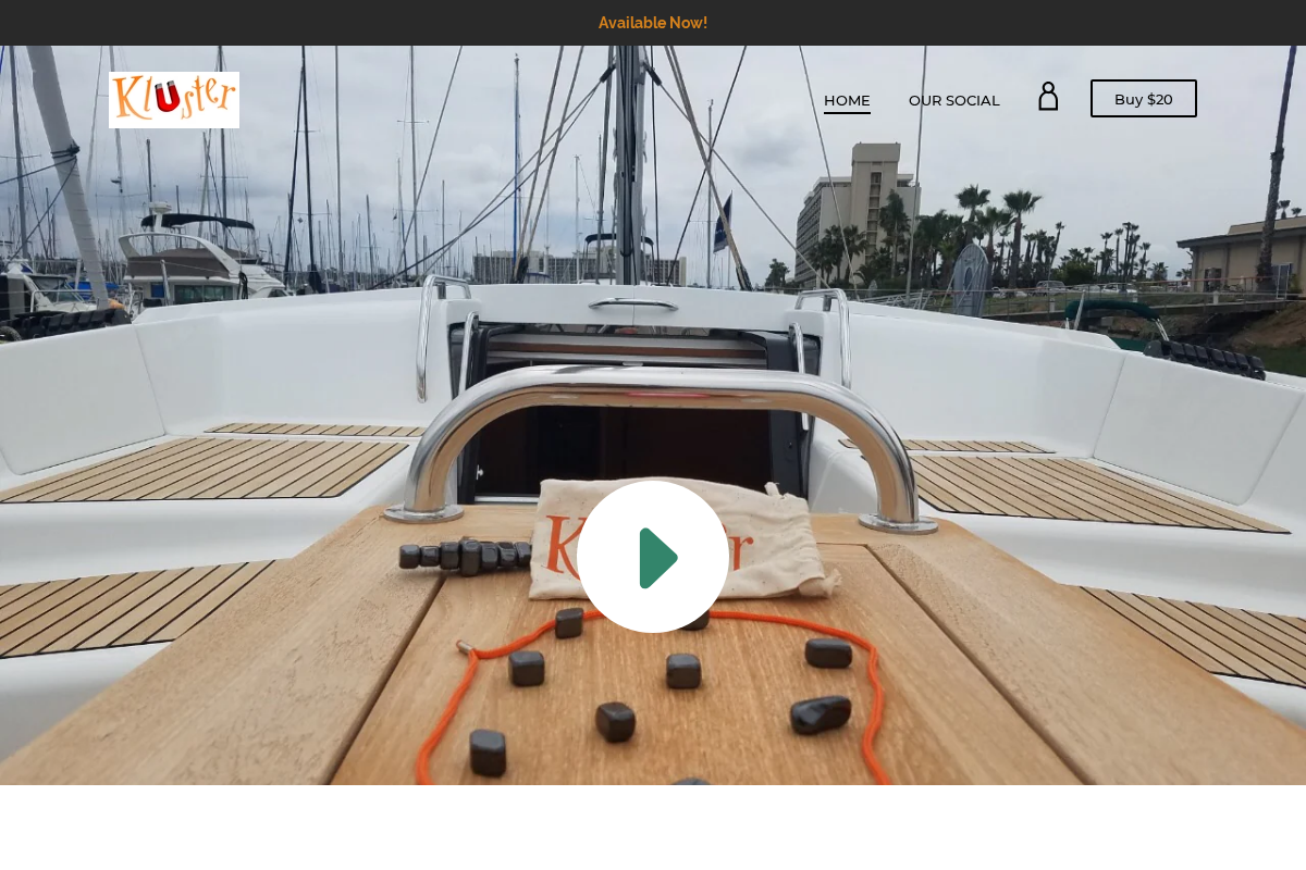 KlusterMagnets homepage screenshot