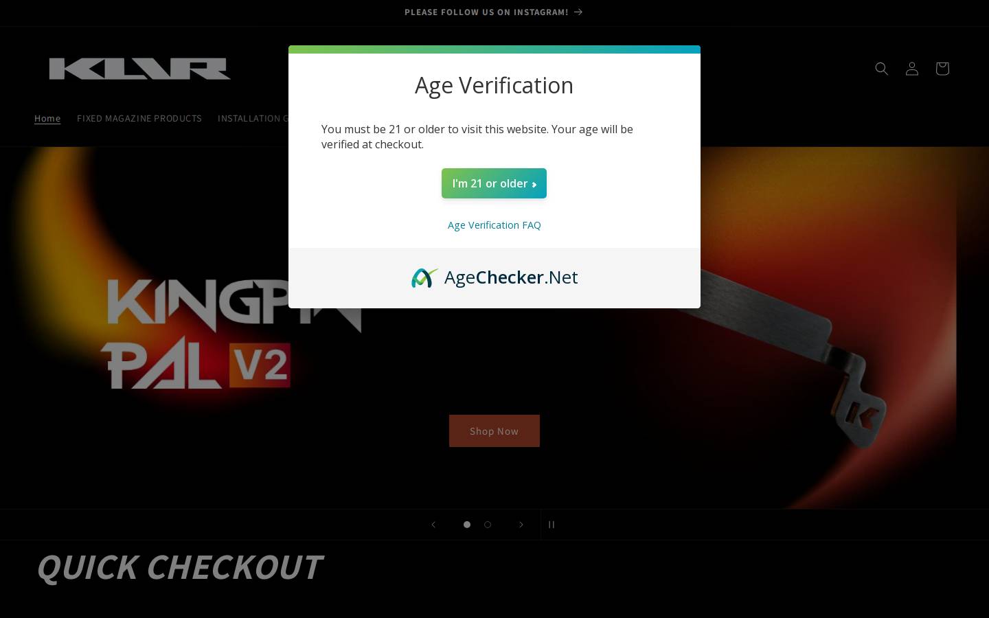 klvrco.com homepage screenshot