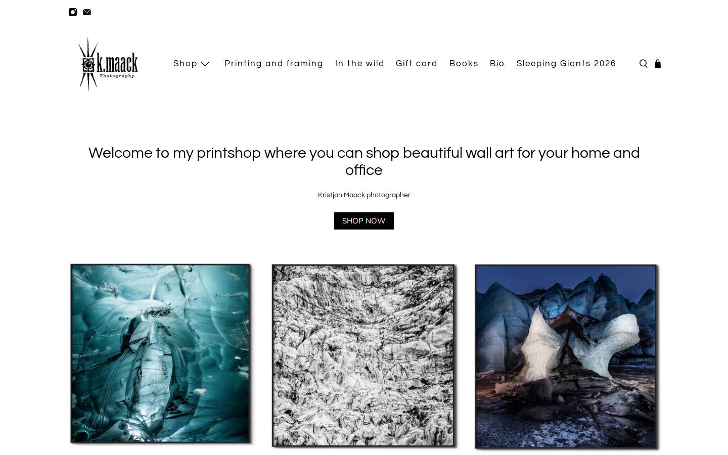 kmaackprintshop.com homepage screenshot