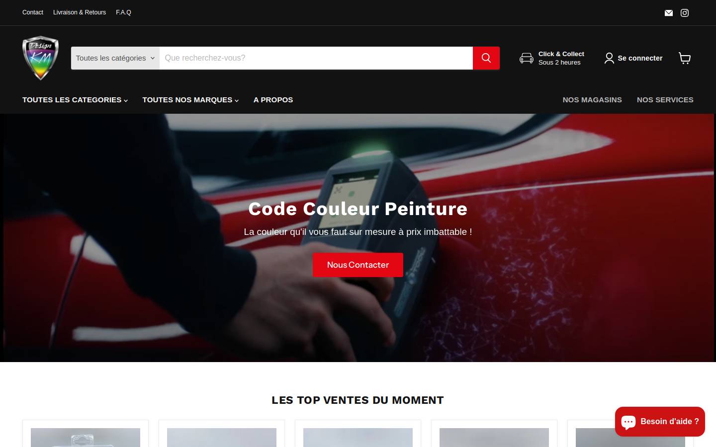 kmdesign.fr homepage screenshot