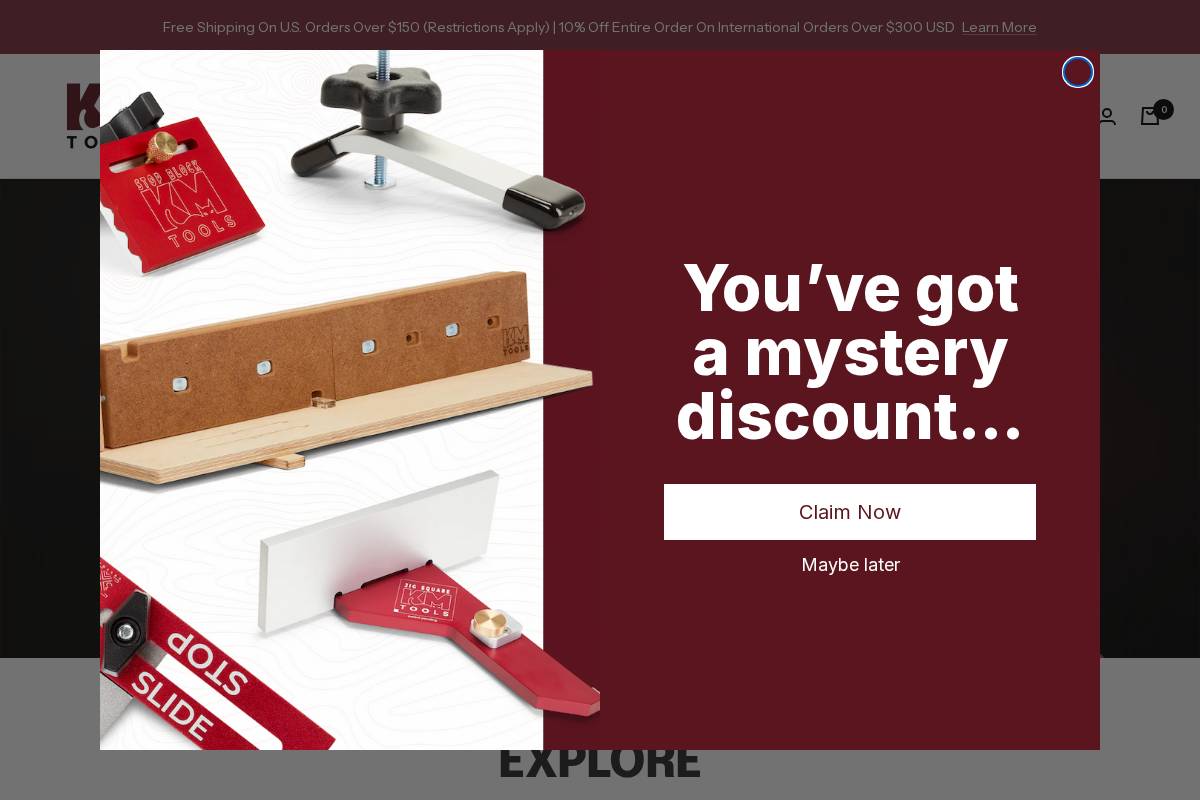 Kmtools homepage screenshot