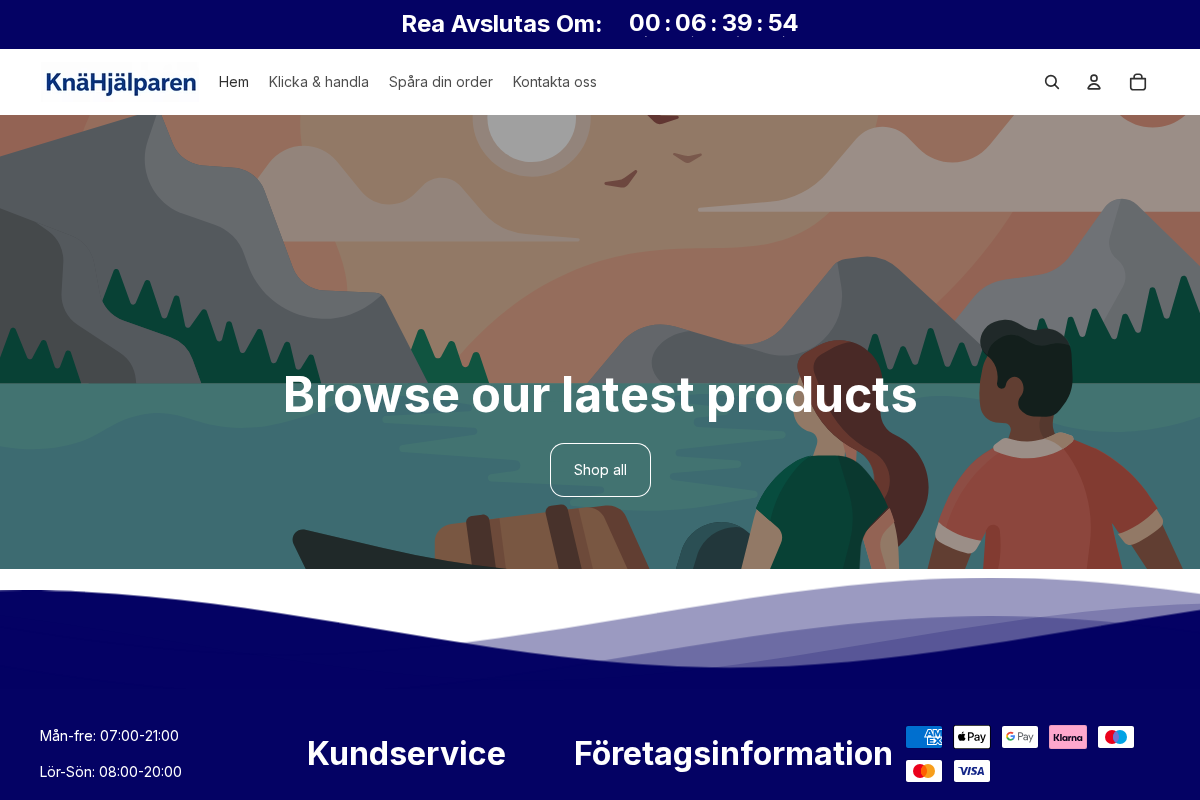 KnäHjälparen homepage screenshot