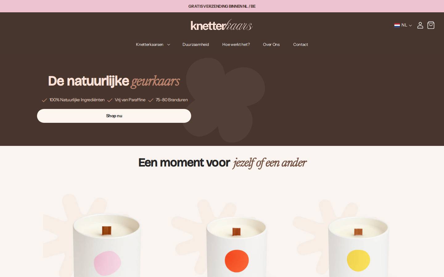 Knetterkaars homepage screenshot