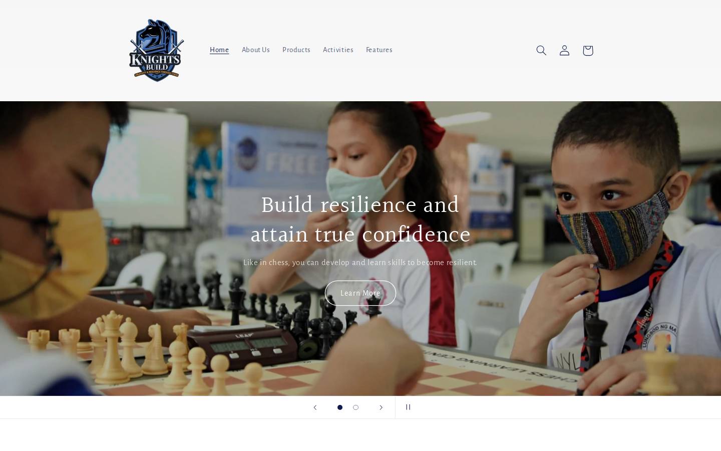knightsbuild.org homepage screenshot