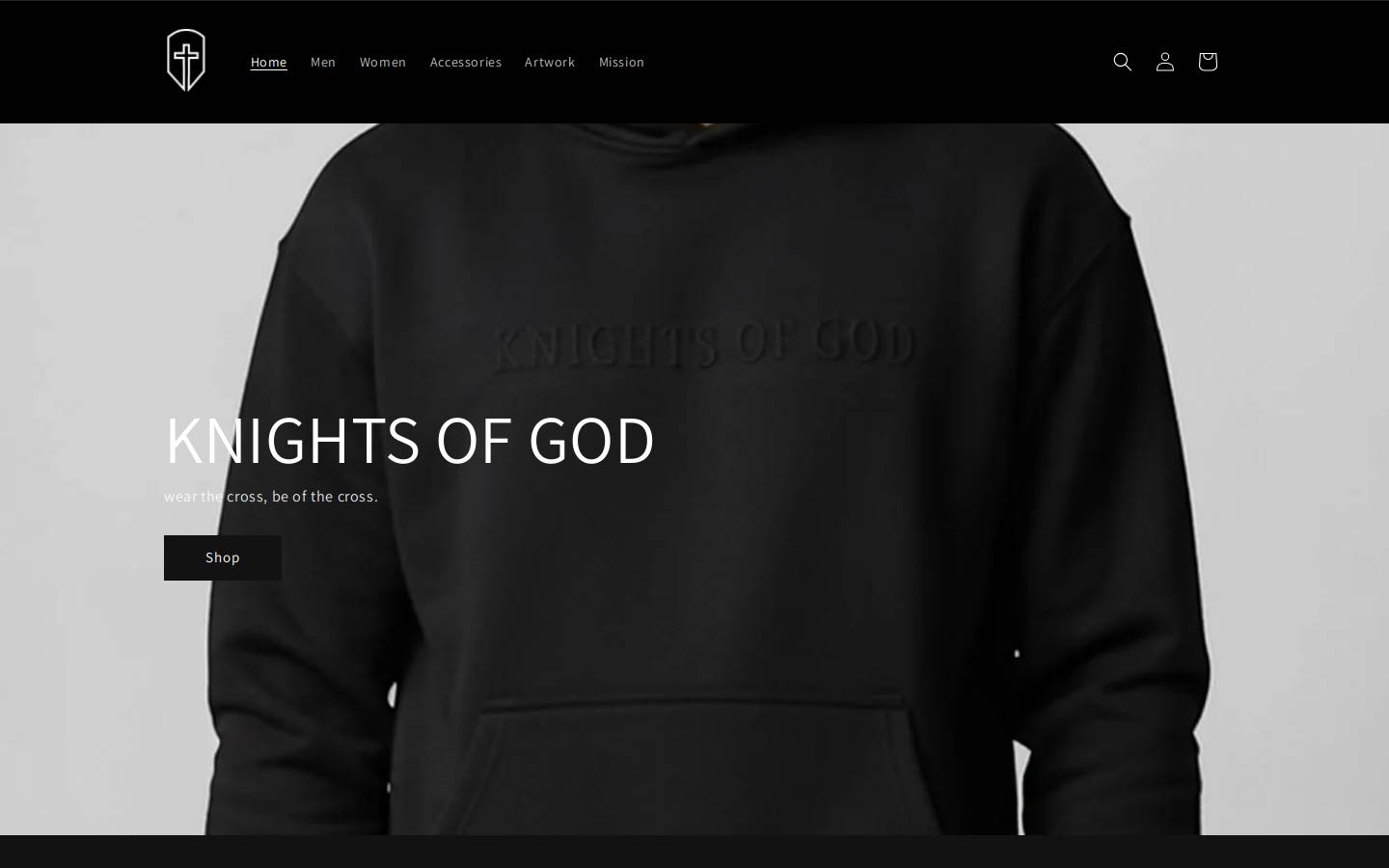 knightsofgod.co homepage screenshot