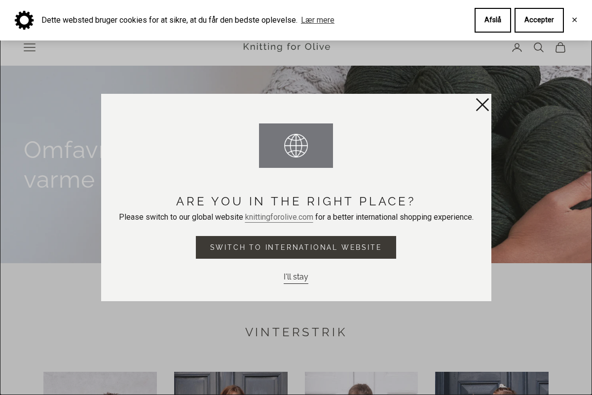 knittingforolive.dk homepage screenshot