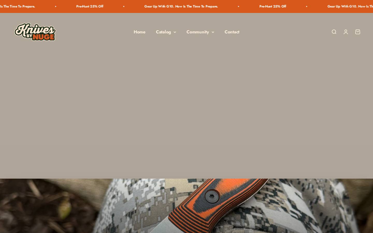knivesbynuge.com homepage screenshot