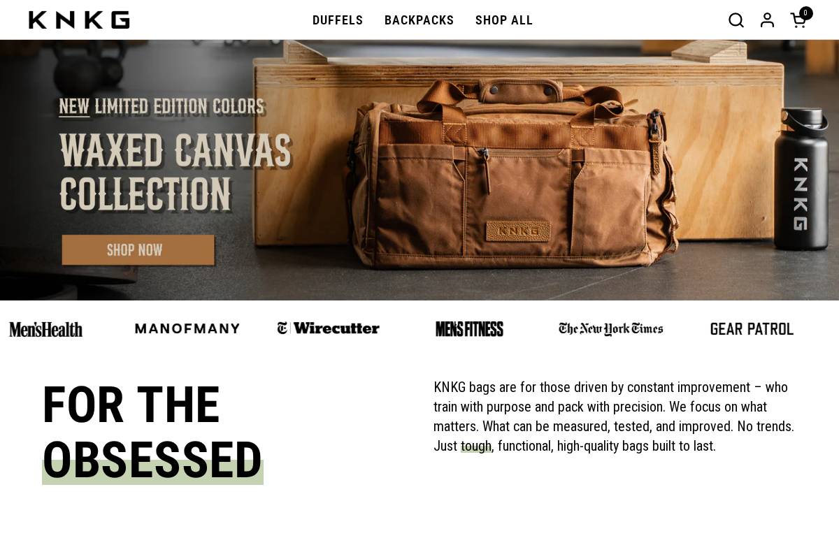 KNKG homepage screenshot