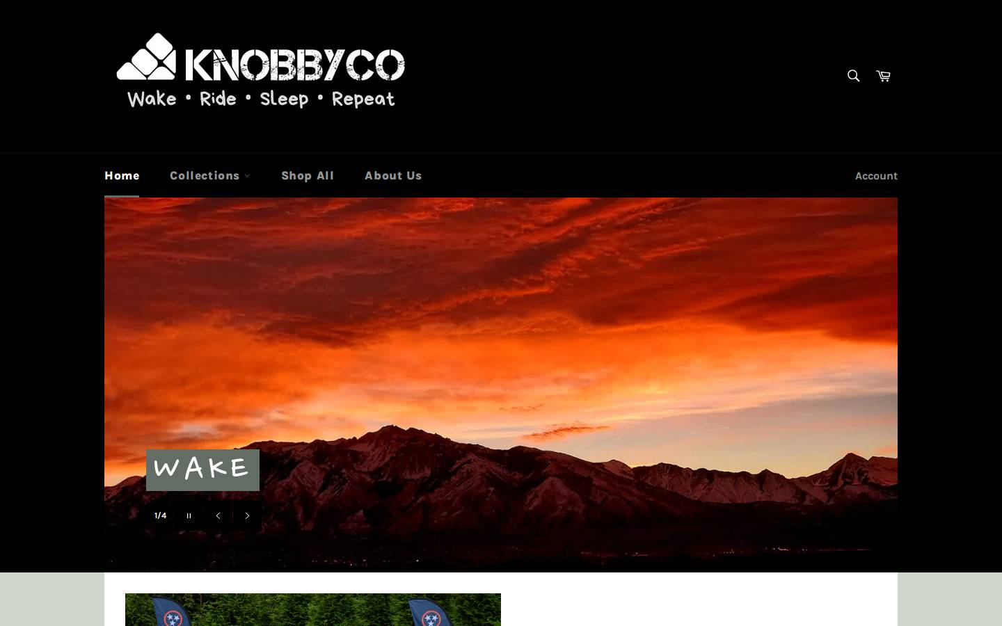knobbyco.com homepage screenshot