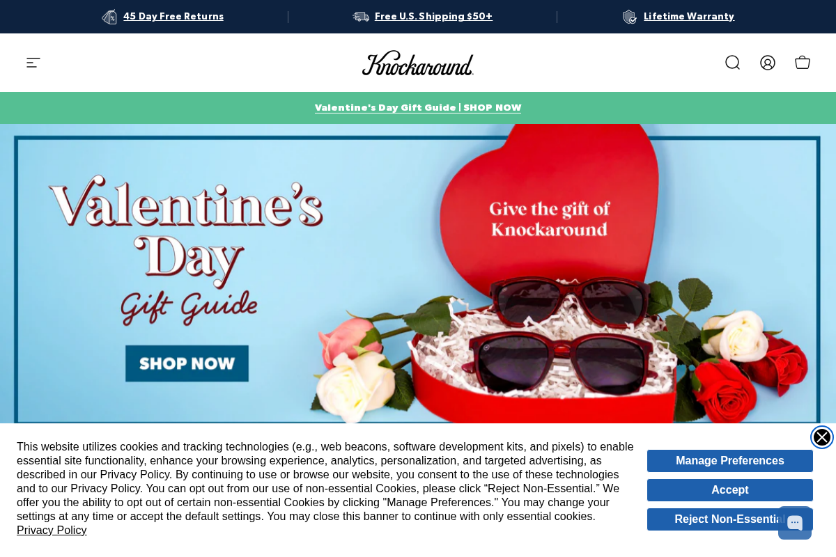 Knockaround homepage screenshot