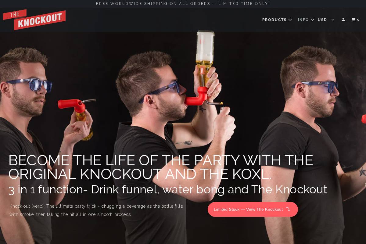 knockyourselfout.ca homepage screenshot