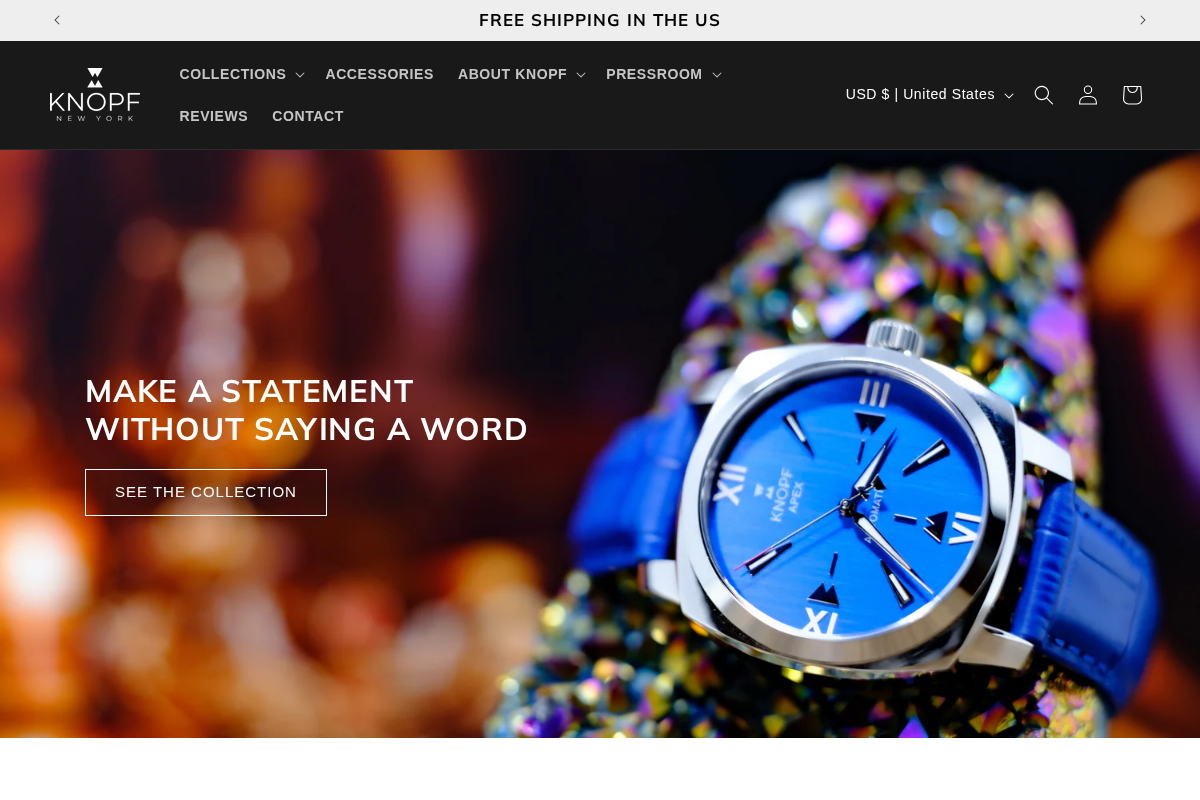 KNOPF homepage screenshot