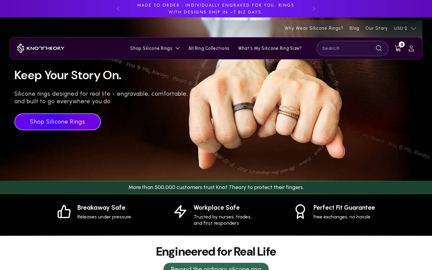 knotheory.com homepage screenshot