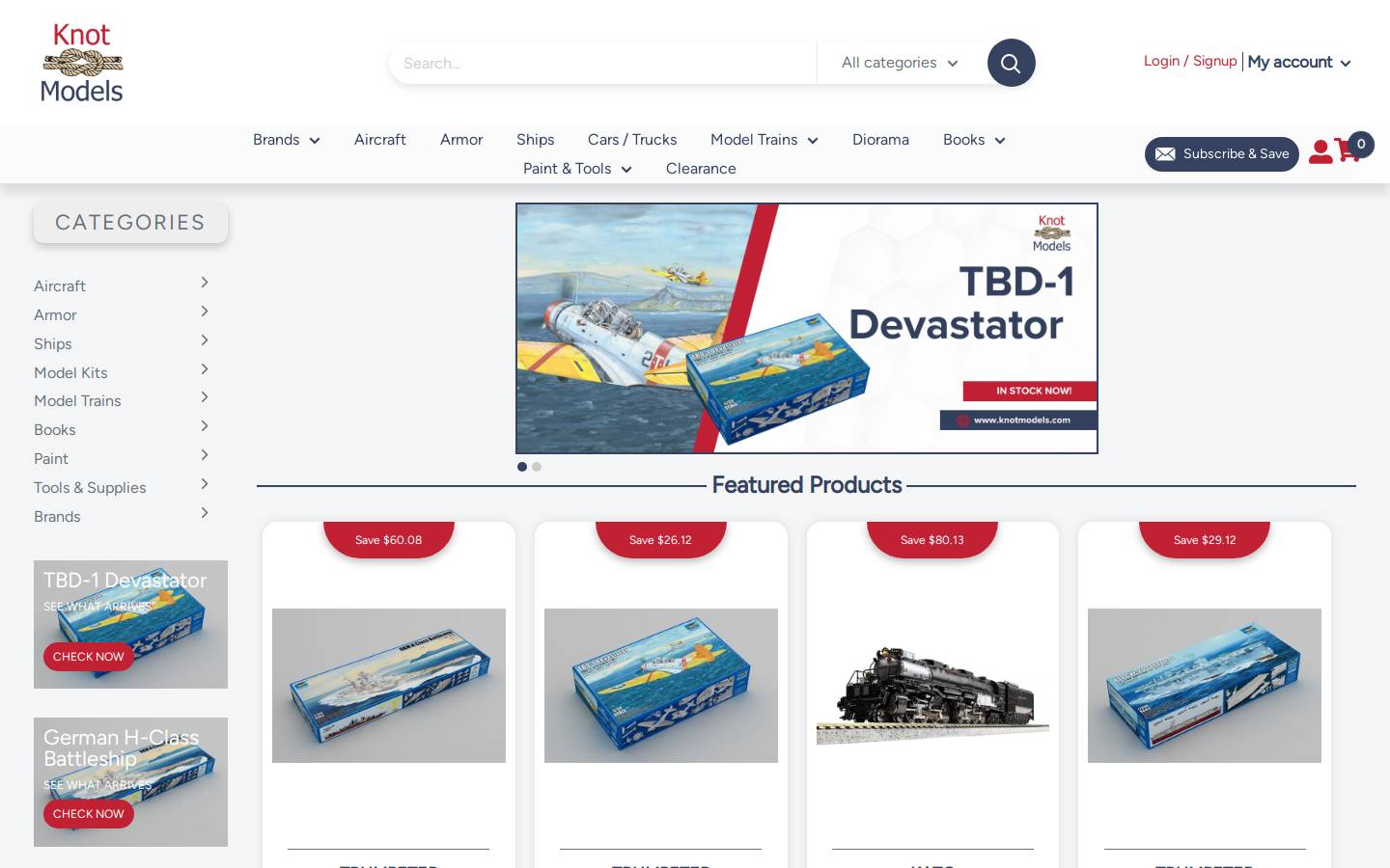 knotmodels.com homepage screenshot