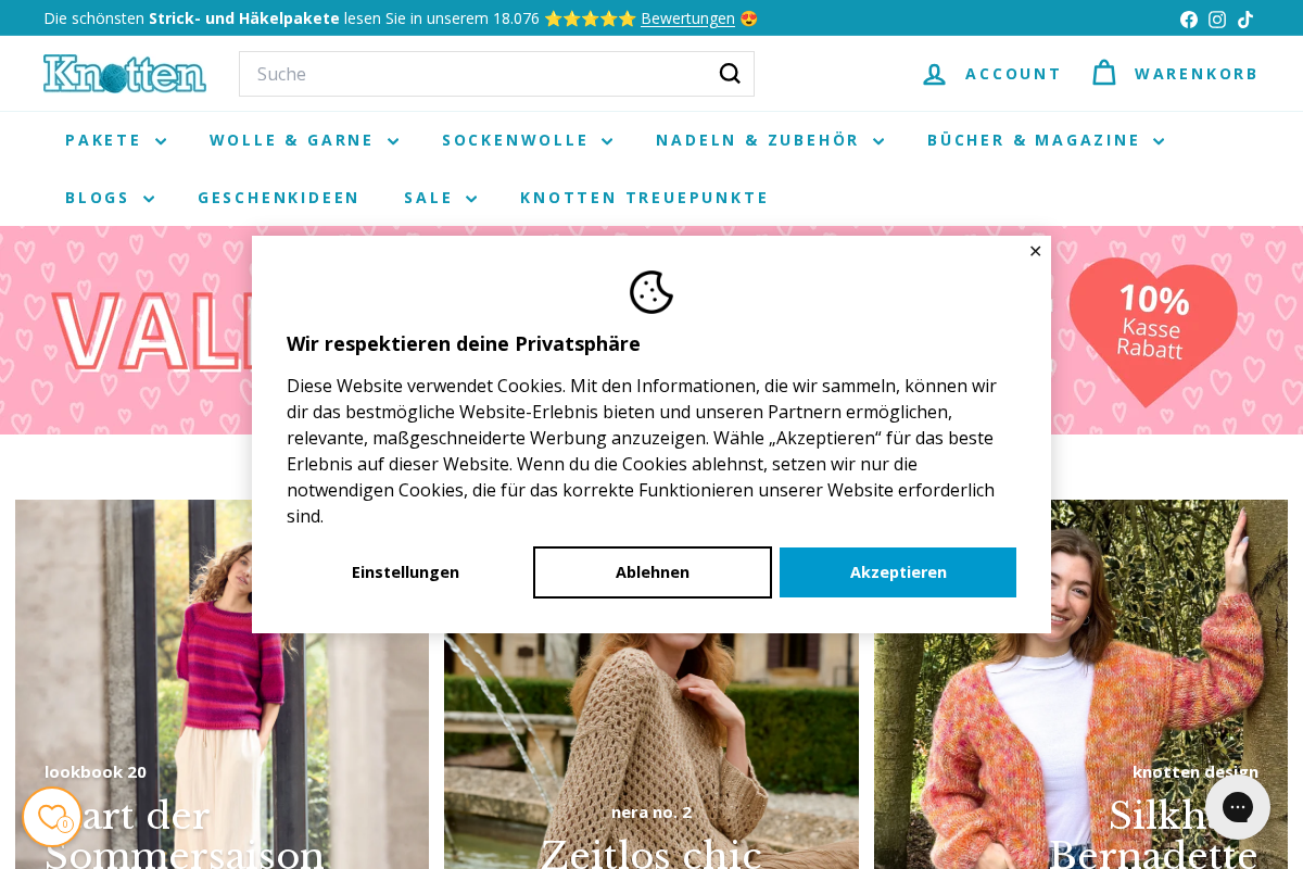 Knotten Wolle homepage screenshot