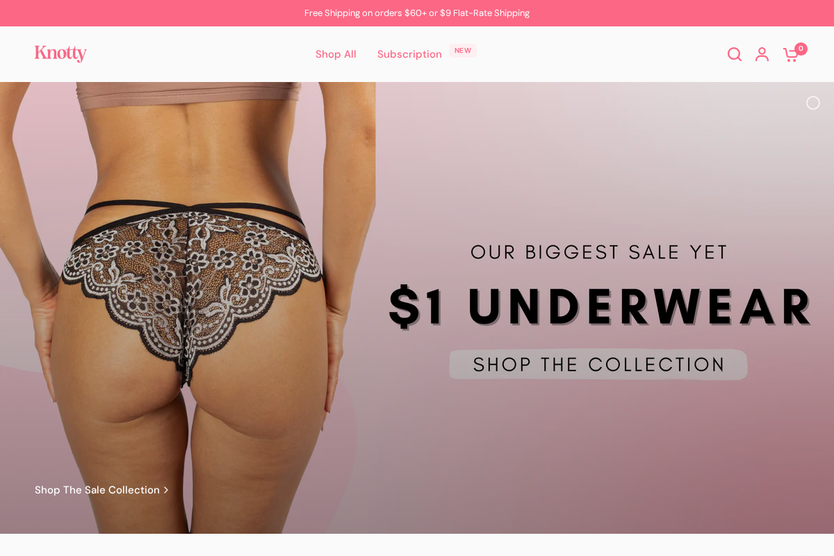 knottyknickersusa.co homepage screenshot