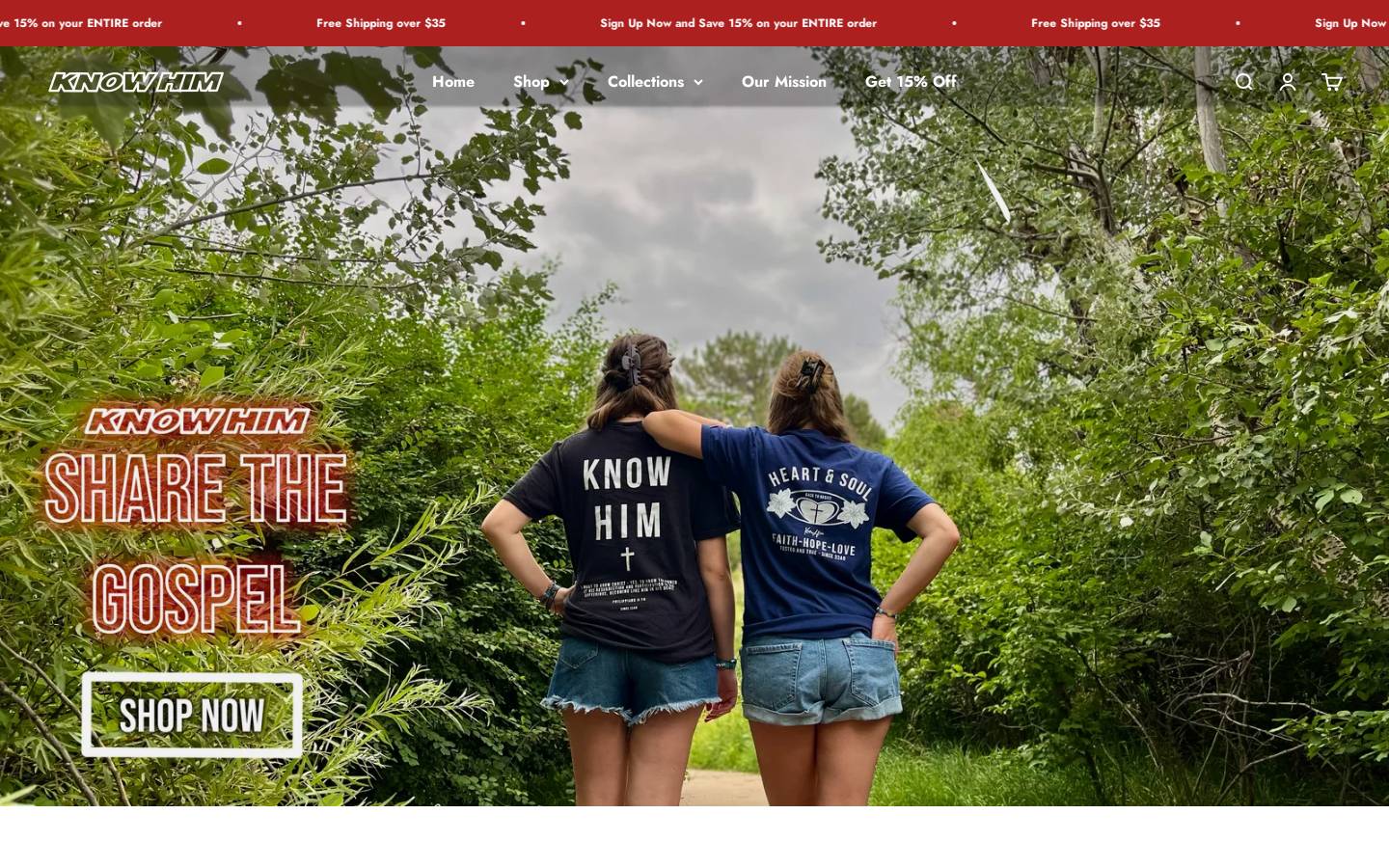 knowhim.com homepage screenshot
