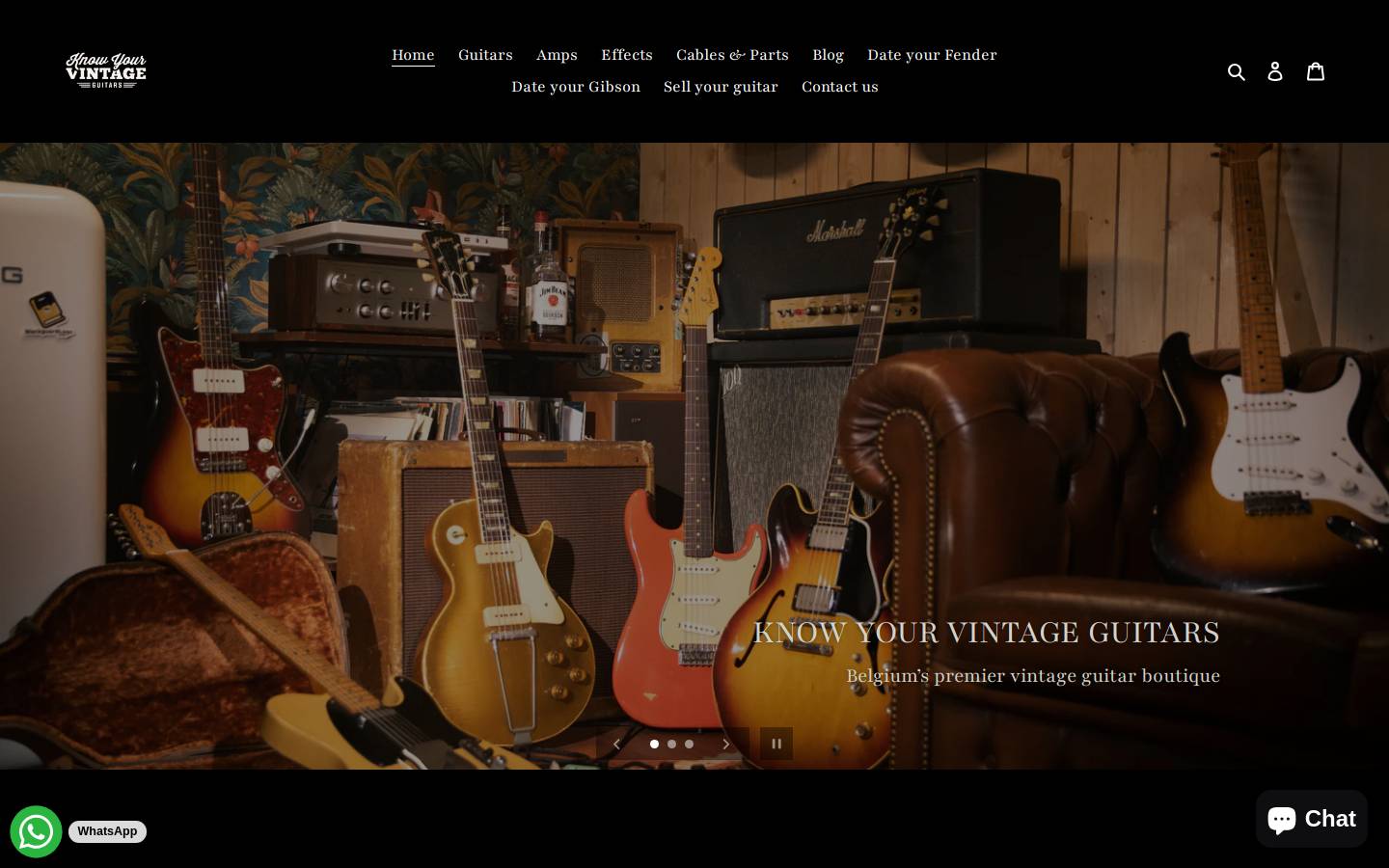 Know Your Vintage homepage screenshot